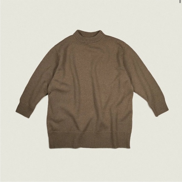 Elizabeth Suzann Essential Crew Neck Sweater Climate Beneficial Wool - Picture 11 of 15